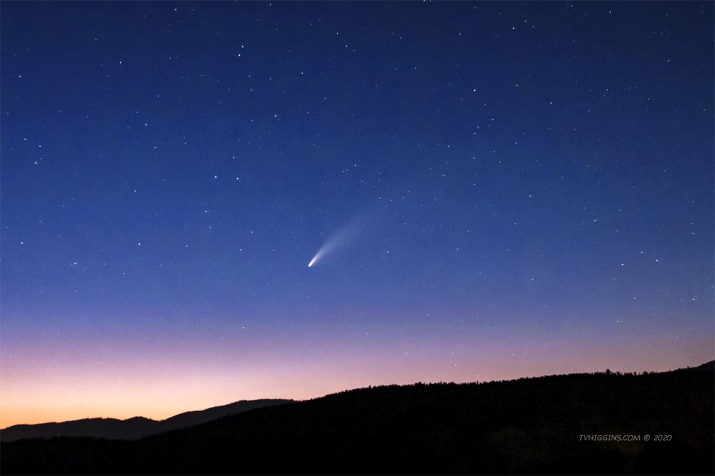T.V. Higgins Photography Unbounded Comet NEOWISE on July 16, 2020